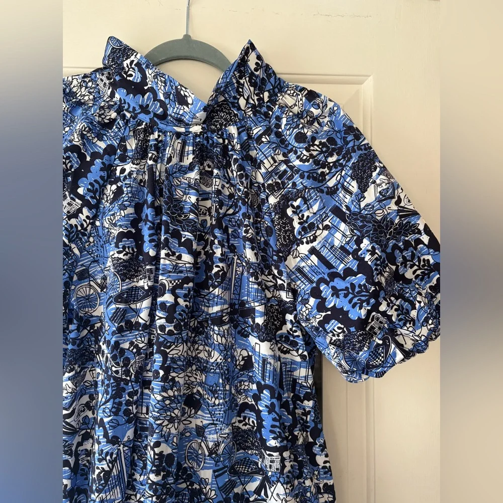 Kate Spade Blue and Black Mini Dress - Picture 7 of 9